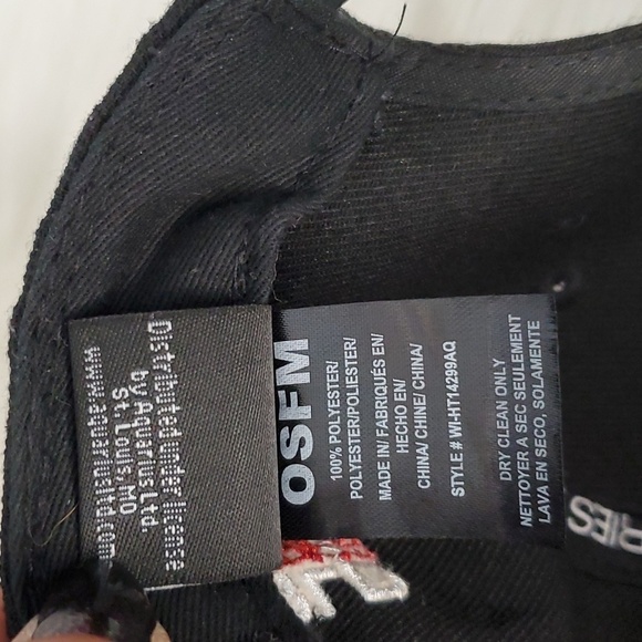 Y2K World Industries Skateboarding Pitchfork W Embroidered Flatbill Snapback Hat - Picture 11 of 11